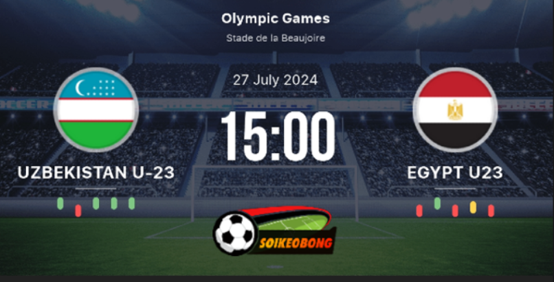 Soi kèo trực tuyến 7M trận U23 Uzbekistan vs U23 Ai Cập –  22h00 ngày 27/07/2024: Không chịu thua thiệt